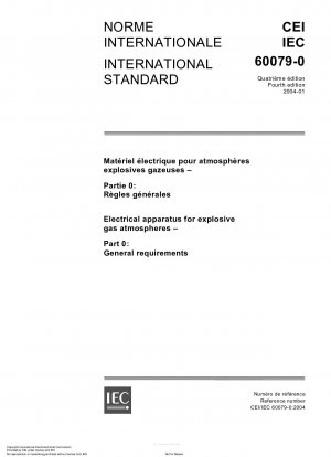 Elektrische Betriebsmittel für explosionsfähige Gasatmosphären – Teil 0: Allgemeine Anforderungen