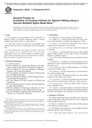 Standardpraxis zur Bewertung von Spülvehikeln zur Pigmentbenetzung unter Verwendung eines vakuummodifizierten Sigma-Blade-Mischers