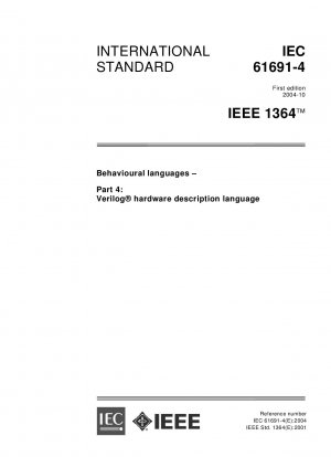 Verhaltenssprachen – Teil 4: Verilog-Hardwarebeschreibungssprache (Edition 1.0; IEEE 1364)
