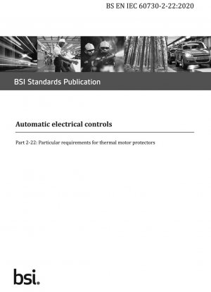 Automatische elektrische Steuerungen – Besondere Anforderungen an thermische Motorschutzvorrichtungen