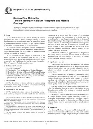 Standardtestmethode für die Spannungsprüfung von Calciumphosphat- und Metallbeschichtungen