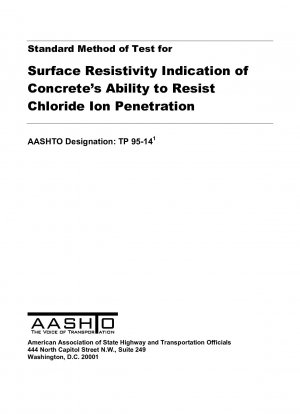 Standardmethode zur Prüfung des Oberflächenwiderstands, Anzeige der Fähigkeit von Beton, dem Eindringen von Chloridionen zu widerstehen