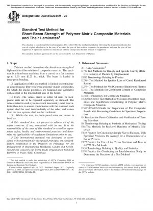 Standardprüfverfahren für die Kurzstrahlfestigkeit von Polymermatrix-Verbundwerkstoffen und deren Laminaten