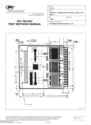 IPC-B-25 – Mehrzweck-Testplatine – Seite 1 und Seite 2