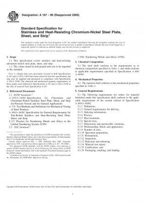 Standardspezifikation für Platten, Bleche und Bänder aus rostfreiem und hitzebeständigem Chrom-Nickel-Stahl