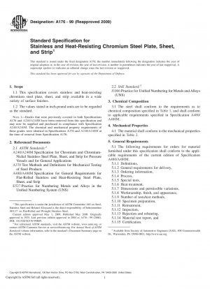 Standardspezifikation für Platten, Bleche und Bänder aus rostfreiem und hitzebeständigem Chromstahl