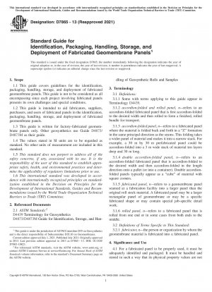 Standardhandbuch für die Identifizierung, Verpackung, Handhabung, Lagerung und Bereitstellung von hergestellten Geomembranplatten