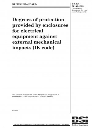 Schutzgrade von Gehäusen für elektrische Geräte gegen äußere mechanische Einwirkungen (IK-Code)