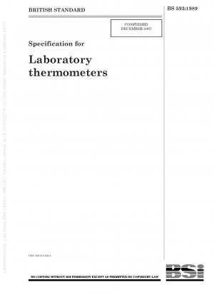Spezifikation für Laborthermometer