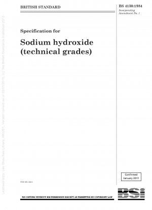 Spezifikation für Natriumhydroxid (technische Qualität)