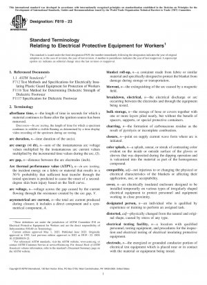 Standardterminologie in Bezug auf elektrische Schutzausrüstung für Arbeitnehmer
