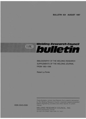 Bibliographie der Welding Research Supplements des Welding Journal von 1950-1996