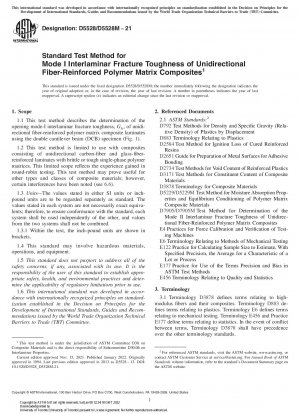 Standardtestmethode für die interlaminare Bruchzähigkeit Modus I von unidirektional faserverstärkten Polymermatrix-Verbundwerkstoffen
