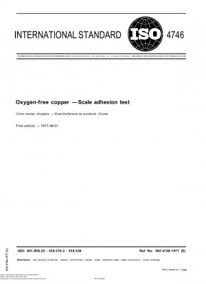 Sauerstofffreies Kupfer; Kalkhaftungstest
