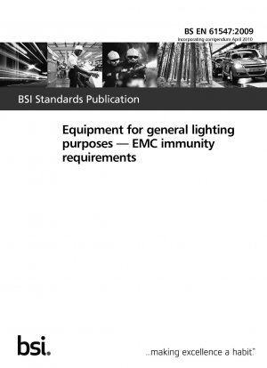 Geräte für allgemeine Beleuchtungszwecke – Anforderungen an die EMV-Störfestigkeit