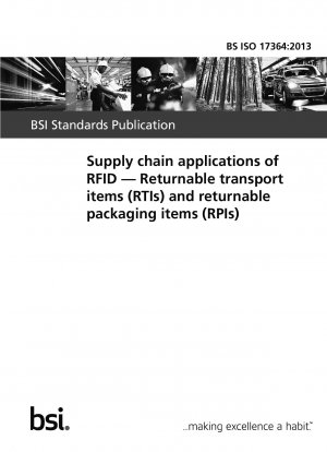 Supply-Chain-Anwendungen von RFID. Mehrwegtransportartikel (RTIs) und Mehrwegverpackungsartikel (RPIs)