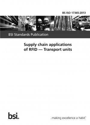 Supply-Chain-Anwendungen von RFID. Transporteinheiten