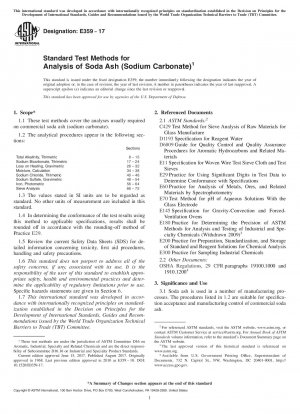 Standardtestmethoden zur Analyse von Soda (Natriumcarbonat)