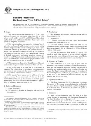 Standardpraxis für die Kalibrierung von Staurohren vom Typ S