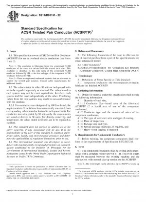 Standardspezifikation für ACSR-Twisted-Pair-Leiter (ACSR/TP)