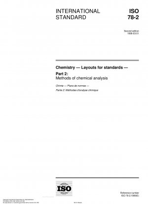 Chemie - Layouts für Normen - Teil 2: Methoden der chemischen Analyse