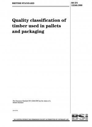 Qualitätsklassifizierung von Holz für Paletten und Verpackungen