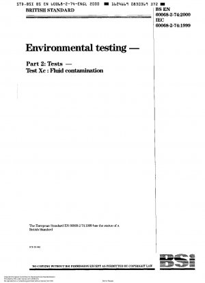 Umwelttests – Testmethoden – Test Xc: Flüssigkeitsverunreinigung