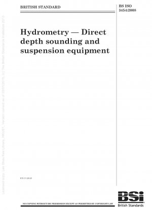 Hydrometrie – Direkte Tiefenmessung und Aufhängungsausrüstung