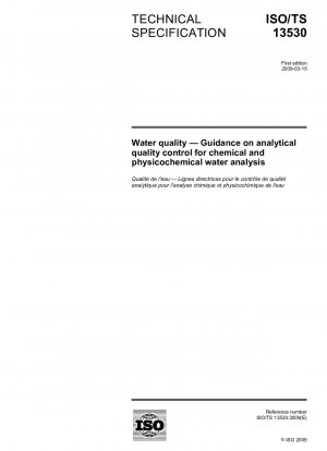 Wasserqualität – Leitfaden zur analytischen Qualitätskontrolle für die chemische und physikalisch-chemische Wasseranalyse