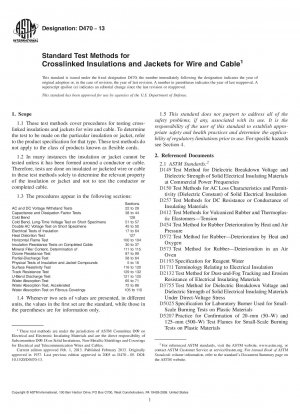 Standardtestmethoden für vernetzte Isolierungen und Ummantelungen für Drähte und Kabel
