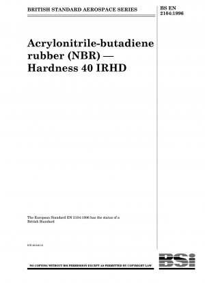 Acrylnitril-Butadien-Kautschuk (NBR) – Härte 40 IRHD
