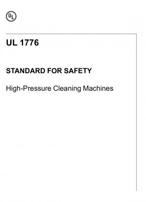 UL-Standard für Sicherheits-Hochdruckreinigungsmaschinen