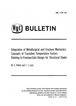 Integration metallurgischer und bruchmechanischer Konzepte von Übergangstemperaturfaktoren in Bezug auf bruchsicheres Design für Baustähle