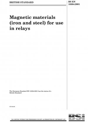 Magnetische Materialien (Eisen und Stahl) zur Verwendung in Relais