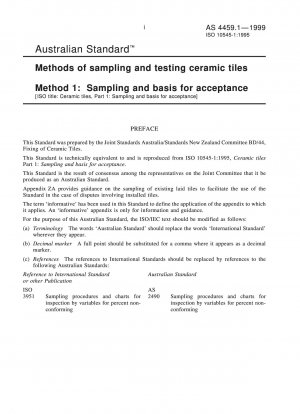 Verfahren zur Probenahme und Prüfung von Keramikfliesen – Probenahme und Annahmegrundlage