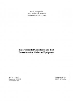 Umgebungsbedingungen und Testverfahren für Fluggeräte