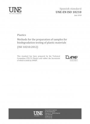 Kunststoffe – Verfahren zur Probenvorbereitung für die Prüfung der biologischen Abbaubarkeit von Kunststoffmaterialien (ISO 10210:2012)