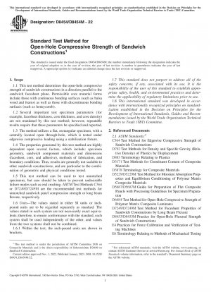 Standardprüfverfahren für die Druckfestigkeit von Sandwichkonstruktionen in offenen Löchern
