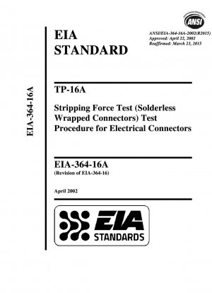 TP-16A Abisolierkrafttest (lötfreie umwickelte Steckverbinder) Testverfahren für elektrische Steckverbinder