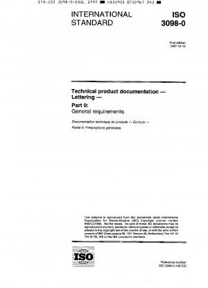 Technische Produktdokumentation – Beschriftung – Teil 0: Allgemeine Anforderungen