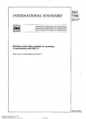 Zum Verschrauben geeignete Edelstahlrohre nach ISO 7-1