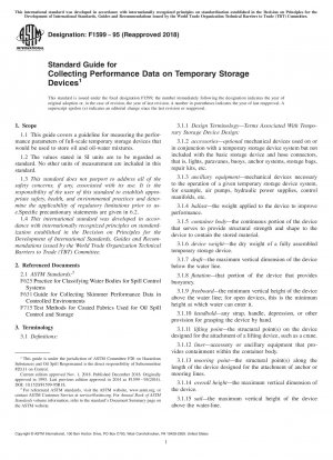 Standardhandbuch zum Sammeln von Leistungsdaten auf temporären Speichergeräten