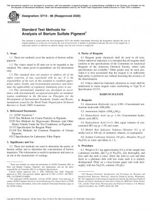 Standardtestmethoden zur Analyse von Bariumsulfatpigmenten