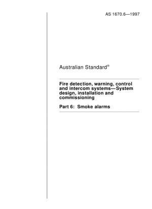 Branderkennungs-, Warn-, Steuerungs- und Gegensprechsysteme – Systemdesign, Installation und Inbetriebnahme – Rauchmelder