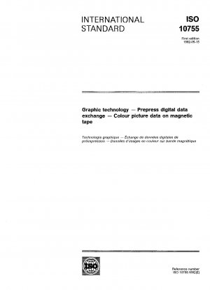 Grafiktechnik; Digitaler Datenaustausch in der Druckvorstufe; Farbbilddaten auf Magnetband