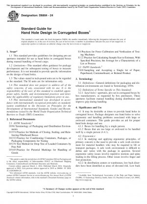 Standardhandbuch für die Gestaltung von Handlöchern in Wellpappenkartons