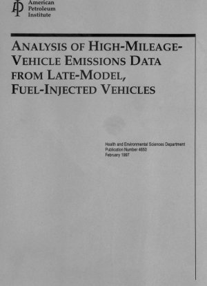 Analyse der Emissionsdaten von Fahrzeugen mit hoher Kilometerleistung von Fahrzeugen der neuesten Generation mit Kraftstoffeinspritzung