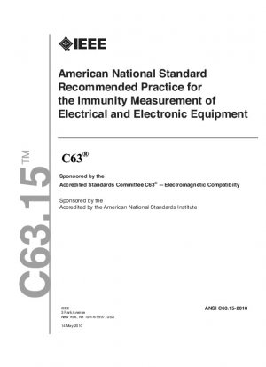 Empfohlene Praxis des American National Standard für die Immunitätsmessung elektrischer und elektronischer Geräte