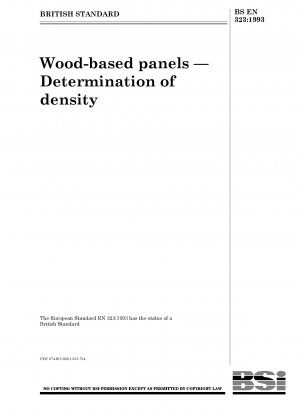 Holzwerkstoffplatten – Bestimmung der Dichte