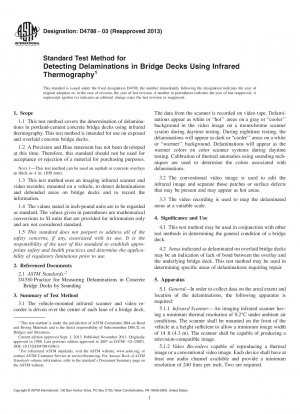 Standardtestmethode zur Erkennung von Delaminationen in Brückendecks mittels Infrarot-Thermografie